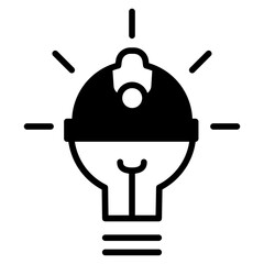 Engineering Idea solid glyph icon