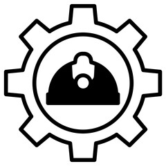 Oil drop Settings solid glyph icon