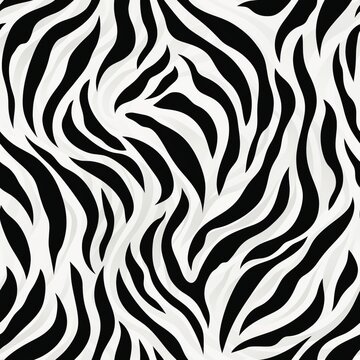 Trendy zebra skin pattern background vector   seamless animal print design for fashion and textiles