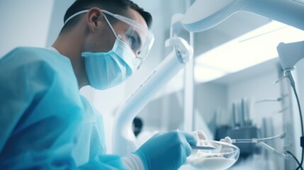 Researcher working in a laboratory