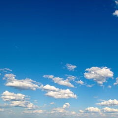 blue sky covered clouds