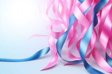 Colorful World Cancer Day concept with Awareness ribbon Illustration background
