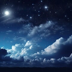 Obraz na płótnie Canvas colorful night sky background