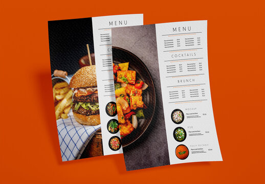 Two Menus Mockup