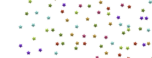 Colorful Rainfall: Lose Yourself in a Mesmerizing 3D Stars Downpour