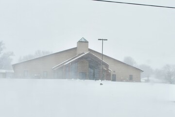 Snowy Church