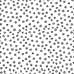 Seamless pattern with hand drawn random dots. Vector illustration