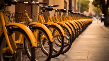 Bike sharing systems implement bike sharing programs. AI generated