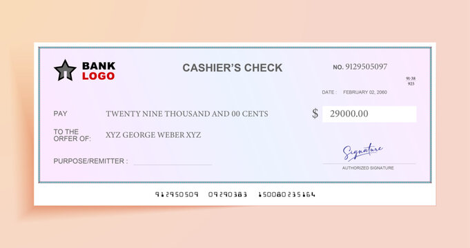 Sophisticated Blank Check Design for Banking and Finance
