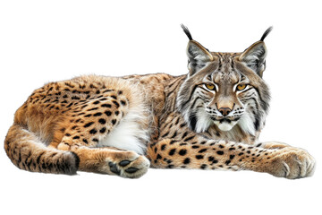 Obraz premium Portrait of Snow Leopard isolated on transparent png background, Animal in the jungle, wildlife and habitat concept, Environmental Conservation.