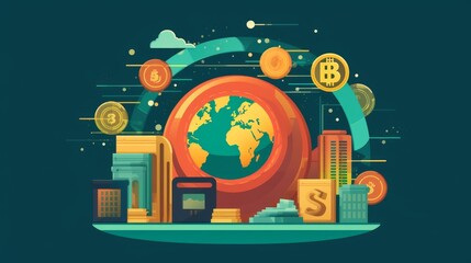 Cryptocurrency remittance service for seamless. AI generated
