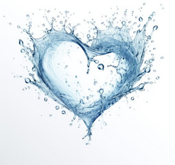 Heart-Shaped Water Splash