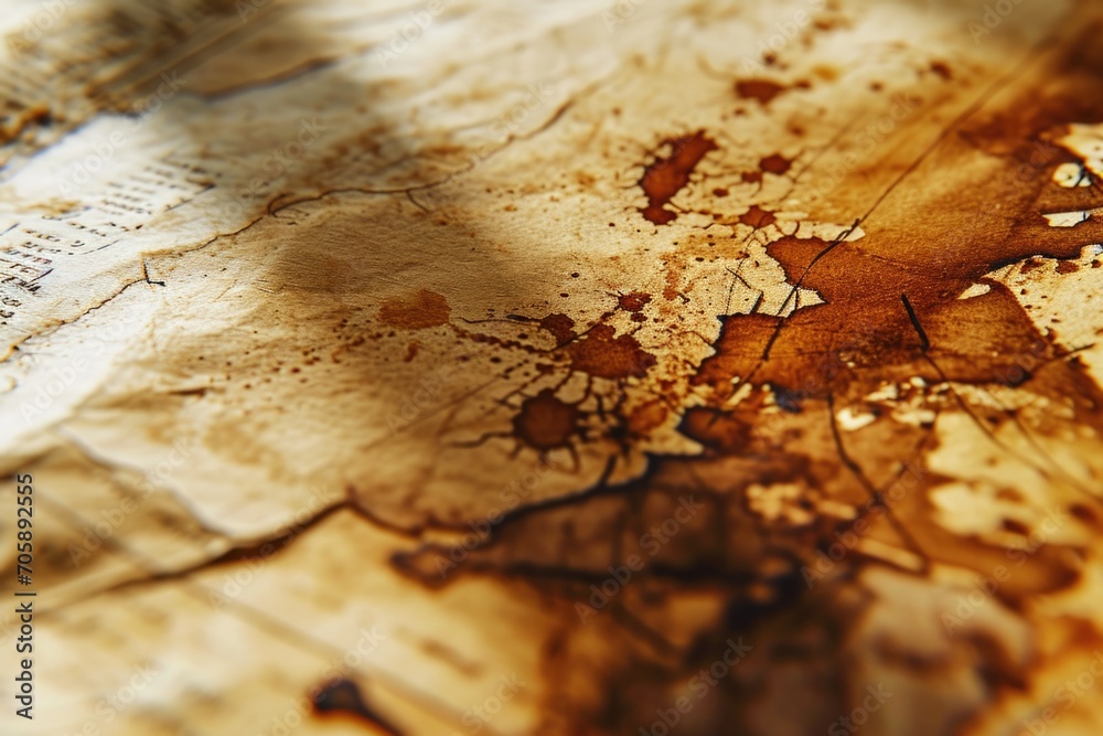 Poster a detailed close-up of a map depicting the entire world. perfect for educational materials or travel