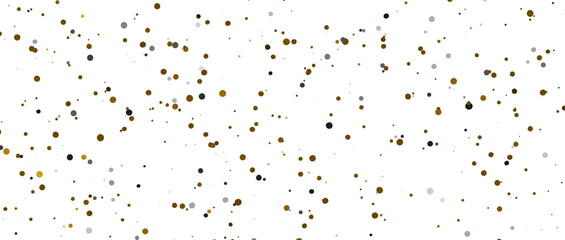Gilded Festivity: Brilliant 3D Illustration Showcasing a Shower of gold Confetti - PNG