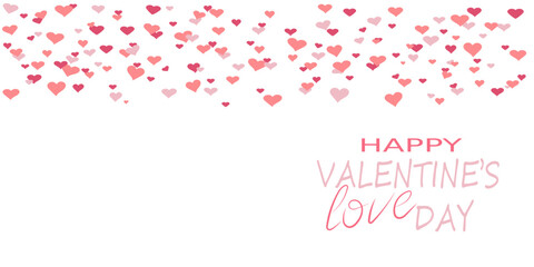 Valentin's Day. Heart form. Design element for wallpapers, wedding invitations, greeting cards, valentine cards. Text