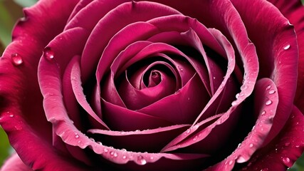 Beautiful red rose closeup, Beautiful flowers, Love, Valentine's day, Generated by AI