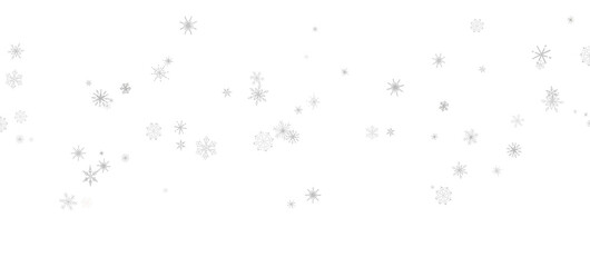 Snowflake Dance: Radiant 3D Illustration Showcasing Falling Christmas Snowflakes in Harmony