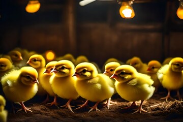 yellow chicken on the roof