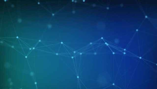 Connected plexus neural lines with dots. Abstract technology background. Internet connection design for website. Digital big data communication science and futuristic concept. AI deep machine learning