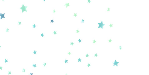 sparkles blue stars on white background with text place- Image