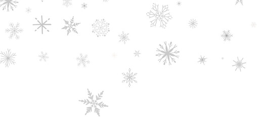 Gentle Snow Drift: Mind-Blowing 3D Illustration of Falling Holiday Snowflakes