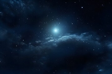 Naklejka na ściany i meble Stars in the night sky background