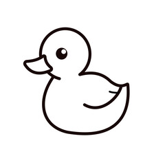 Fototapeta premium rubber duck - vector icon