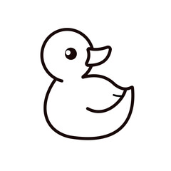  rubber duck - vector icon