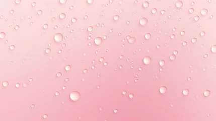Poster a group of water droplets on a pink surface © Zacon