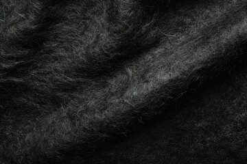 Black Felt Texture Background with Abstract Pattern and Textured Surface