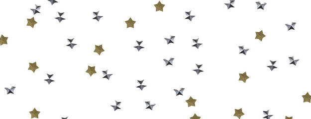 Festive Celestial Cascade: Mesmerizing 3D Illustration of Descending Christmas Stars