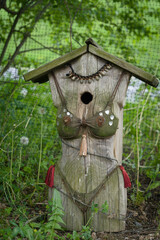 funny figure in the garden