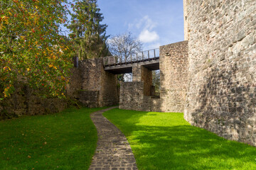 Fototapeta na wymiar Castle ruin in the village called Useldingen