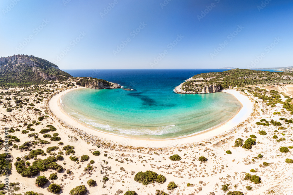 Wall mural Voidokilia beach near Pylos town in Messinia, Greece