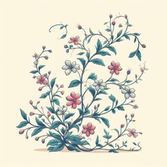 Obraz premium background with flowers