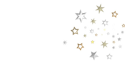 Starlit Christmas Shower: Mesmeric 3D Illustration Depicting Descending Holiday Star Particles