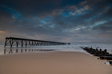 Steetley Pier, Hartlepool, County Durham, UK