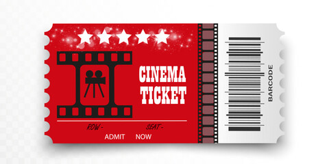 Cinema tickets. Movie flier  template.

 - obrazy, fototapety, plakaty