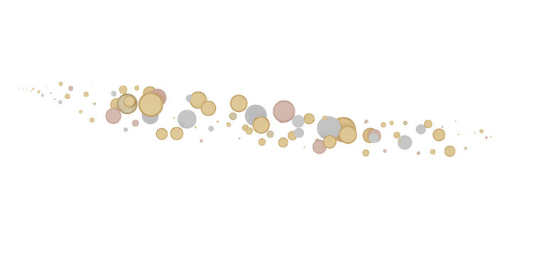 gold  Burst: Astonishing 3D Illustration of Bursting gold Confetti