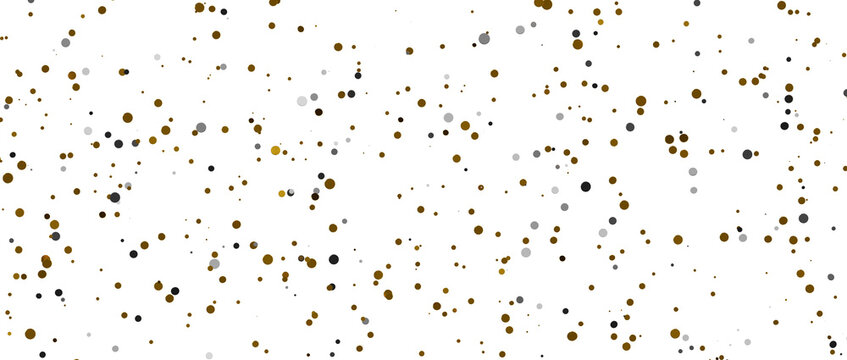 Gilded Festivity: Brilliant 3D Illustration Showcasing a Shower of gold Confetti - PNG