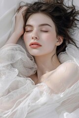 sleeping beauty young woman