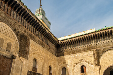 Obraz premium The Medersa Bou Inania is a madrasa in Fes, Morocco.