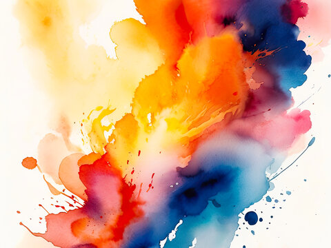 Creative modern style art painting. Colorful artistic design.