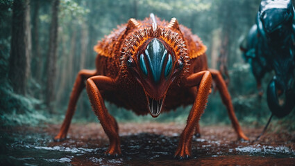 alien bug monster - obrazy, fototapety, plakaty