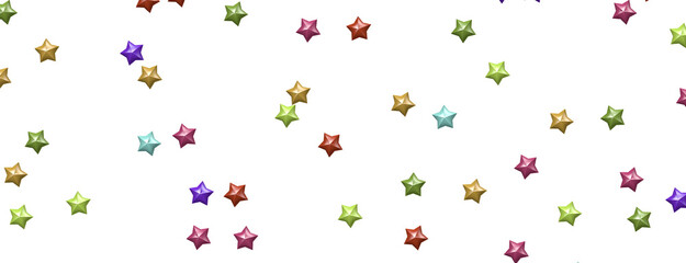 colourful  XMAS stars background, sparkle lights confetti falling. magic shining Flying christmas stars on night