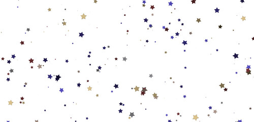 Twinkling Yuletide Skies: Breathtaking 3D Illustration of Falling Christmas Starlights