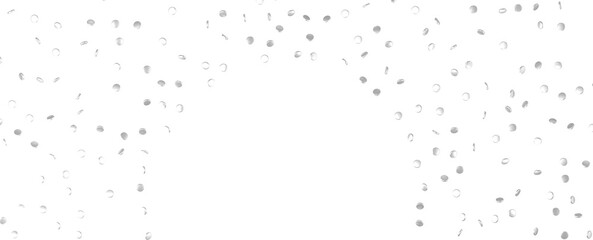 Glorious Cascade: Exquisite 3D Illustration of Glowing silver Confetti