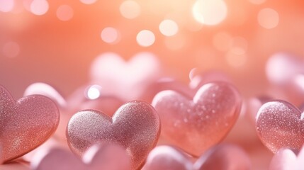 Fototapeta premium A bunch of hearts that are on a table