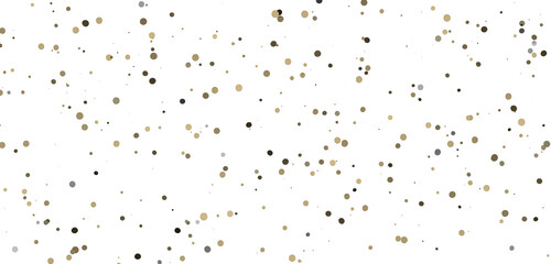 Glittering confetti on a transparent background. Holiday, birthday and Christmas decoration