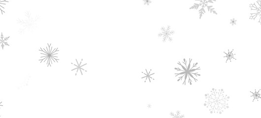 Whirling Snowstorm: Astonishing 3D Illustration Depicting Descending Festive Snowflakes